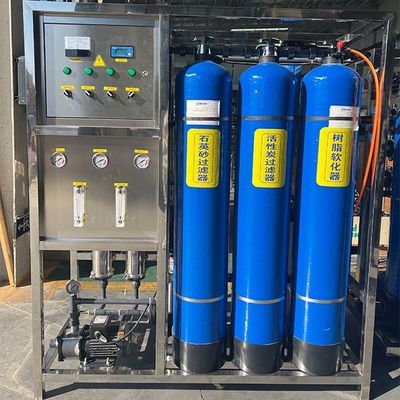 PVC 0,5 tấn đơn cực ba bể máy thẩm thấu ngược cho không gian nhỏ