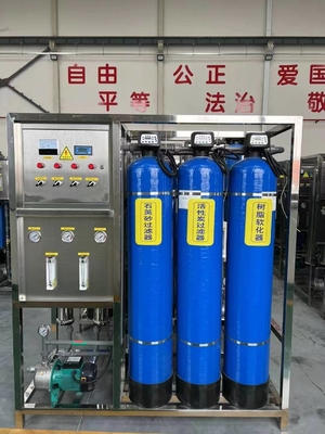 0.5 tấn 2 giai đoạn máy thẩm thấu ngược để làm sạch nước khoáng