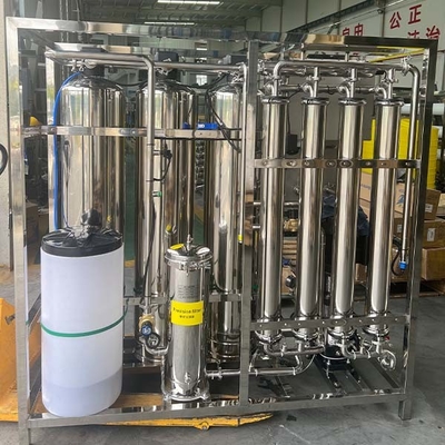 1000 Lph Thiết bị xử lý nước hoàn chỉnh Hệ thống thẩm thấu ngược với máy lọc tia UV Ro Nhà máy làm mềm nước