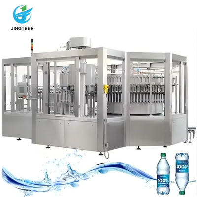 Toàn bộ hoàn toàn tự động 3 trong 1 chai nhựa dòng sản xuất nước khoáng tinh khiết Máy đổ nước
